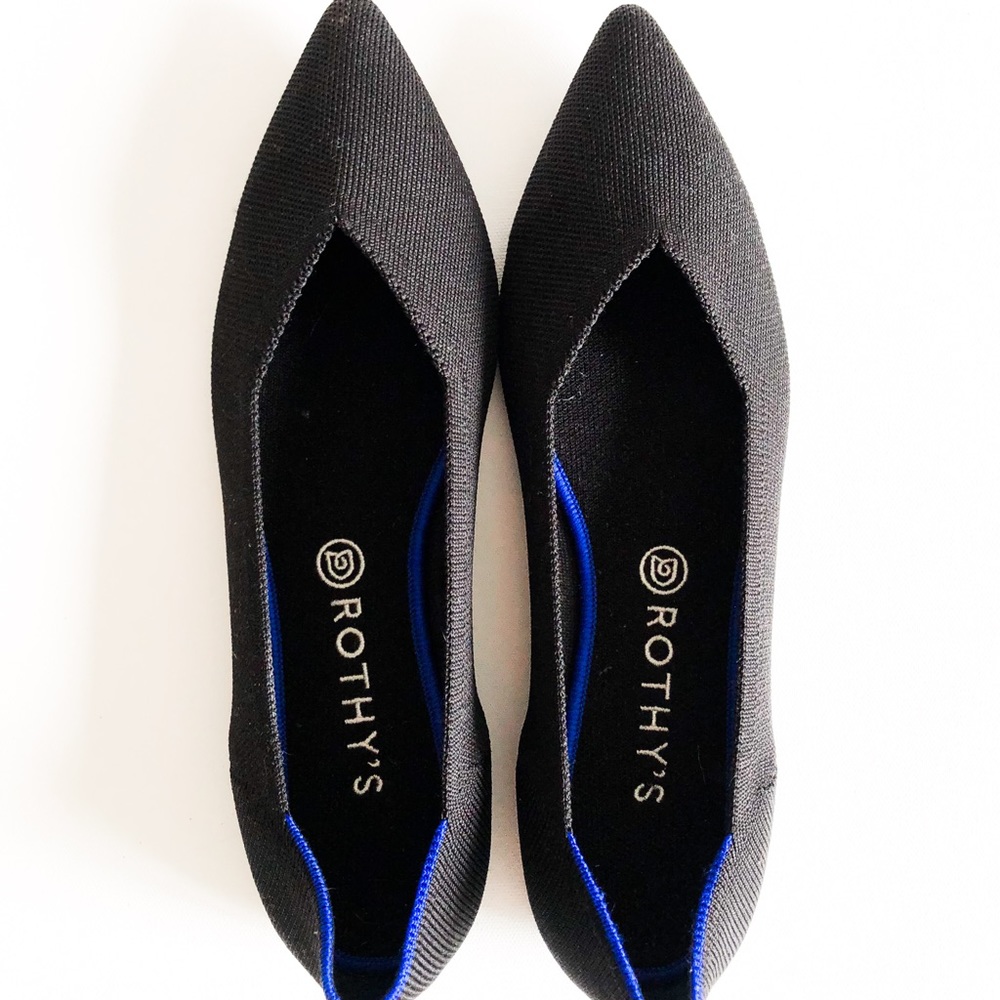 Rothy’s Black Point Ballet Flat // NEW - 12